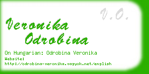 veronika odrobina business card